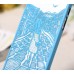 iPhone SE 5 5s - Carved Girl Pattern Matte PC Hard Protective Phone Cover Case - Blue
